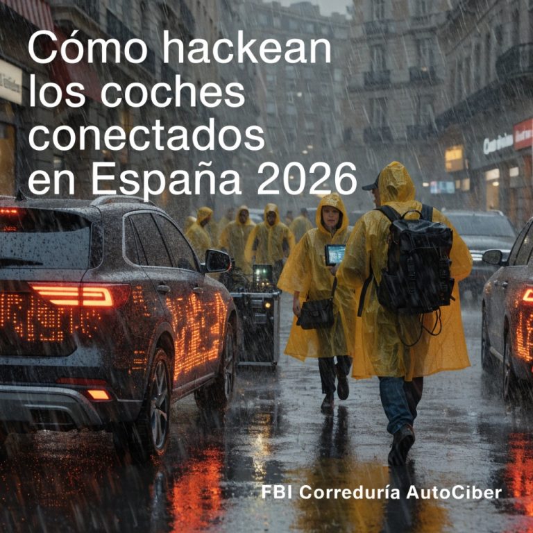Cómo hackean los coches conectados en España 2026 — FBI Correduría AutoCiber